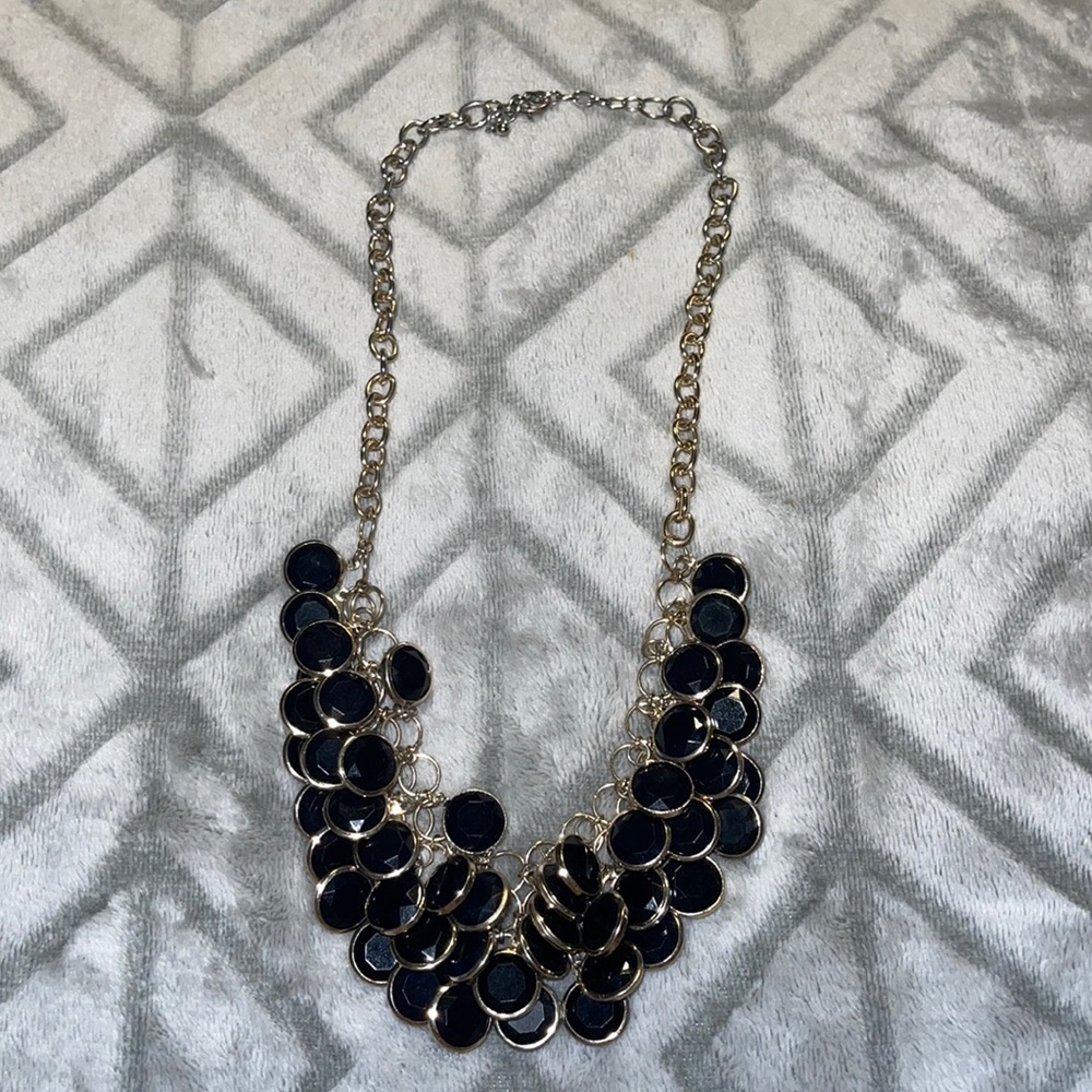 Black Jeweled Necklace